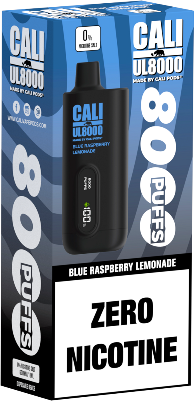 0% Cali UL8000 - Frozen Grape