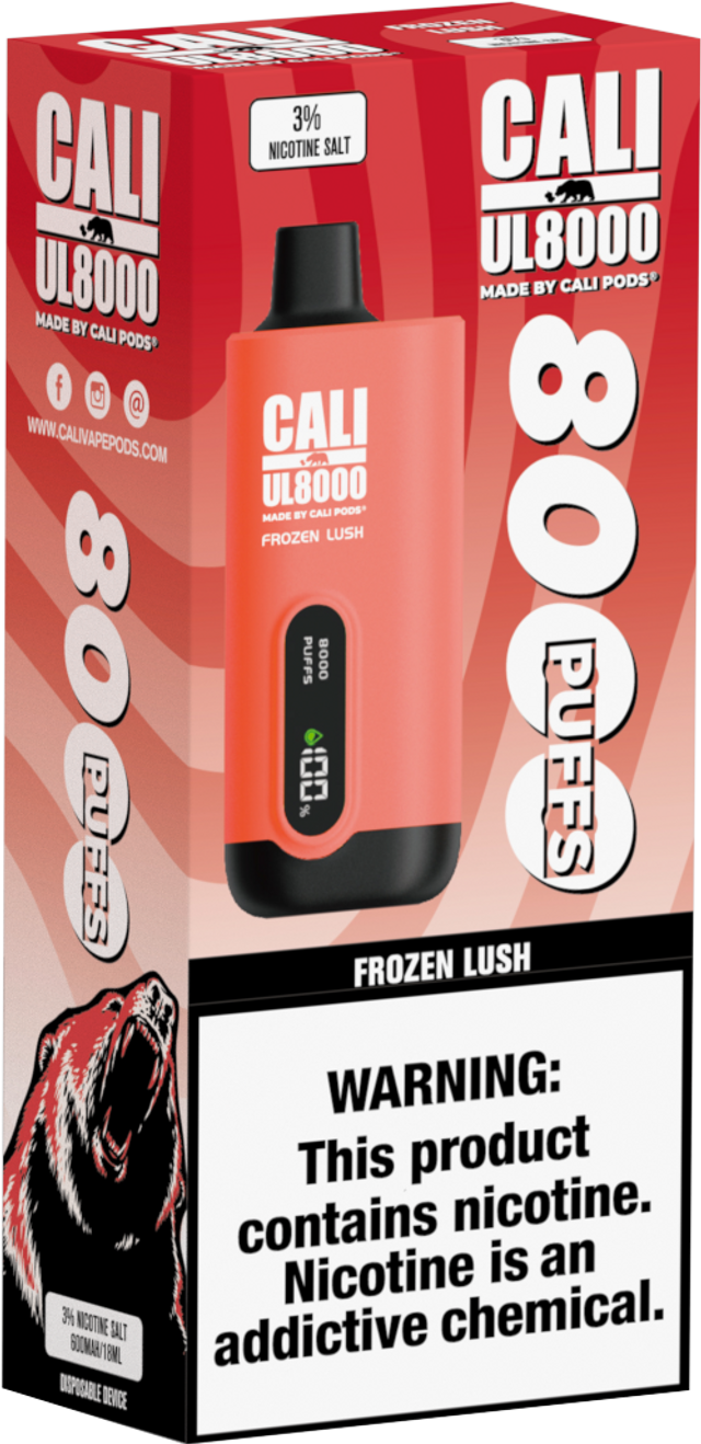 Cali UL8000 3% Disposable - Frozen Lush