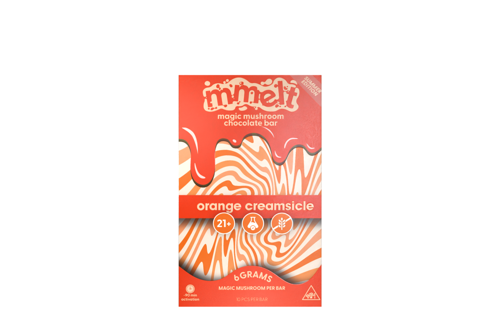 ORANGE CREAMSICLE – MMELT MUSHROOM CHOCOLATE BAR