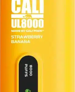3% Cali UL8000 Disposable – Strawberry Banana