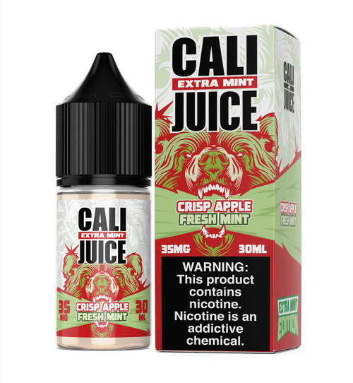 Cali Salt Nic- Crisp Apple Fresh Mint "Extra Mint"