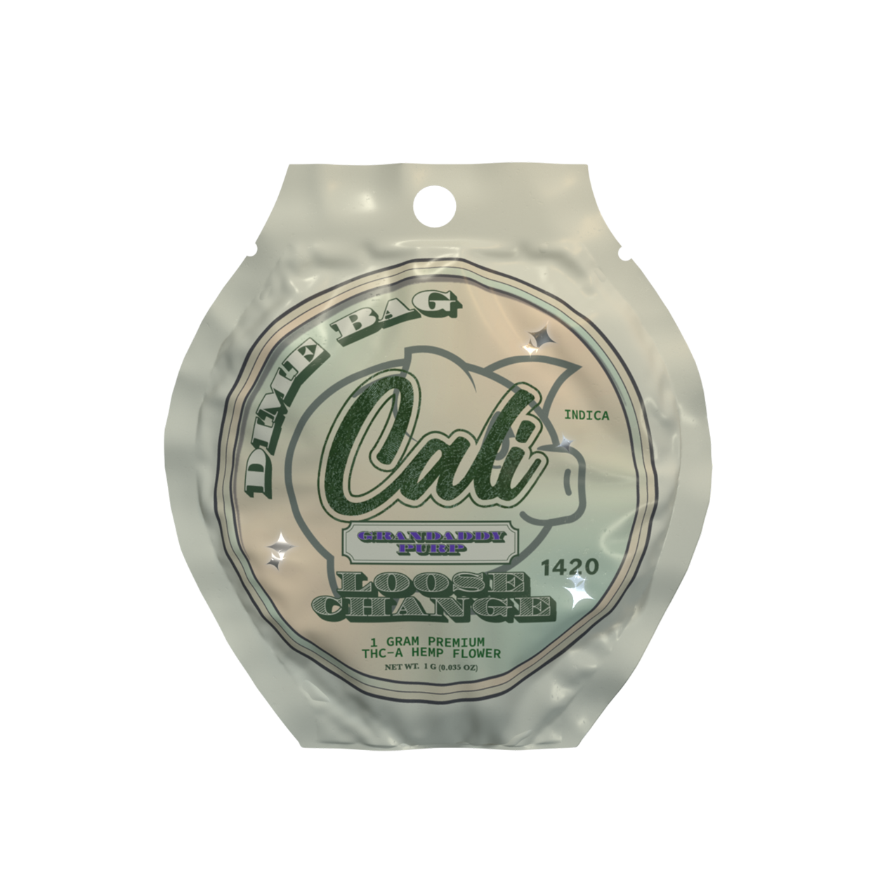 GRANDADDY PURP HEMP FLOWER 1 GRAM – LOOSE CHANGE