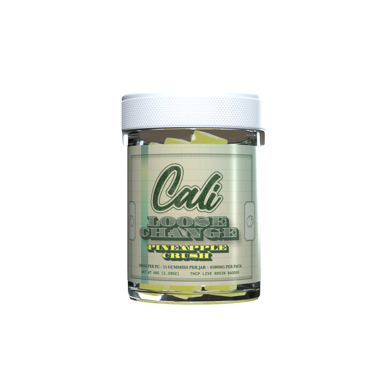 PINEAPPLE CRUSH 4500MG 15 CT GUMMIES – LOOSE CHANGE