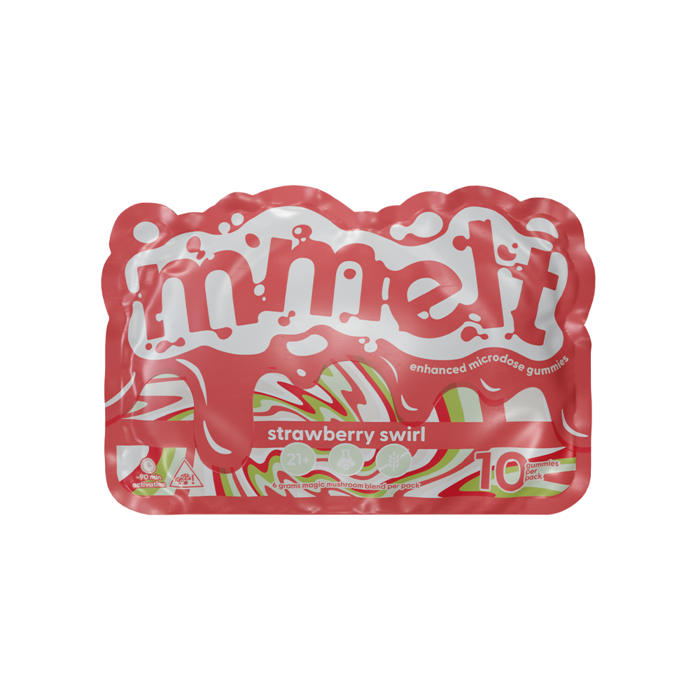 Strawberry Swirl – Mmelt Mushroom 10 Ct Gummies